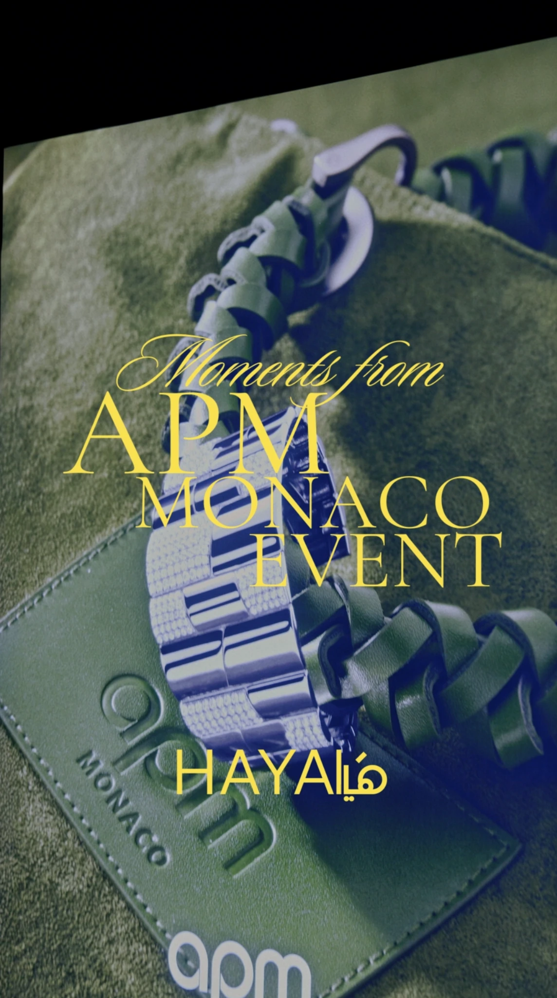APM Monaco event Instagram Reel cover